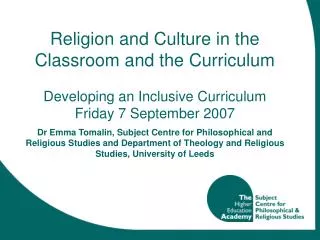 Supporting Cultural and Religious Diversity in Higher Education