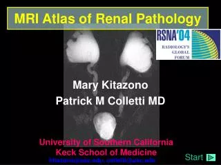 MRI Atlas of Renal Pathology