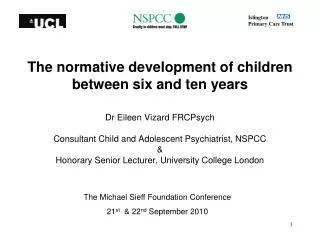 The normative development of children between six and ten years