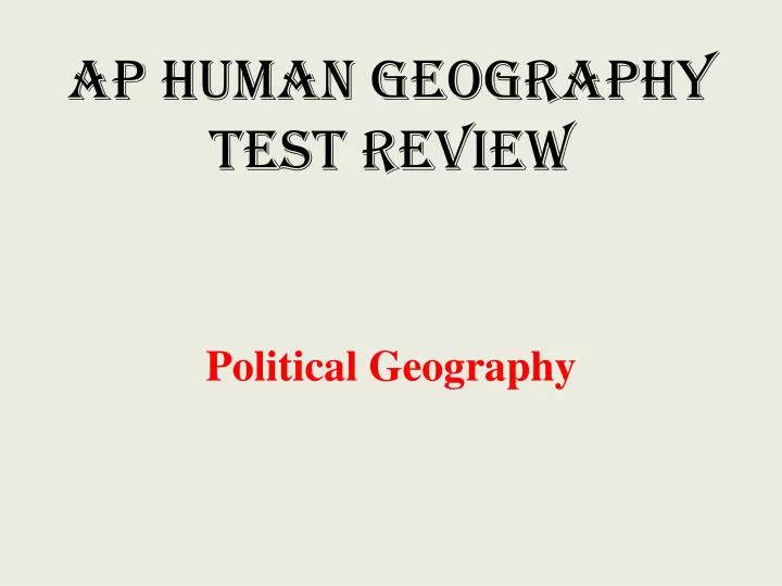 ap human geography test review