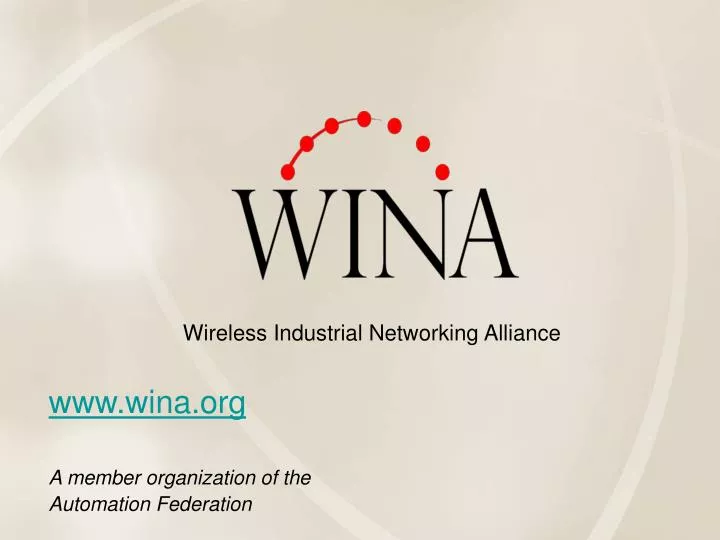 www wina org a member organization of the automation federation