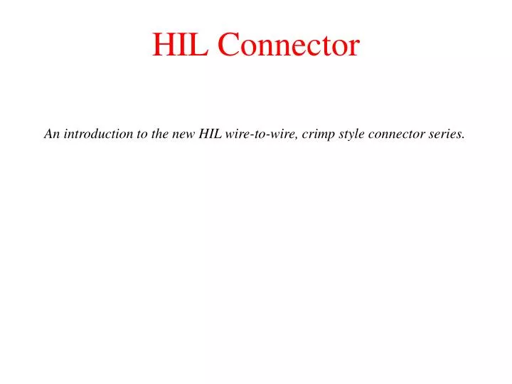 hil connector