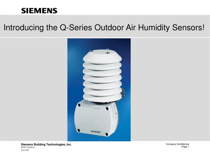 introducing the q series outdoor air humidity sensors