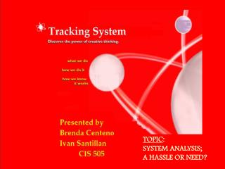 TOPIC : SYSTEM ANALYSIS; A HASSLE OR NEED?