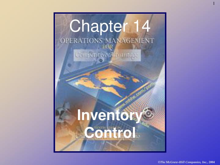 chapter 14 inventory control