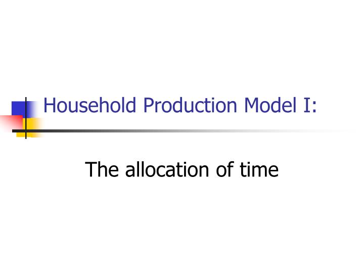 household production model i