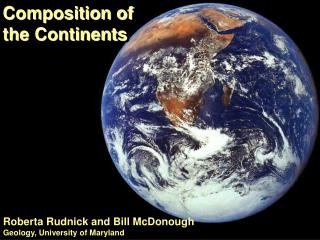 Composition of the Continents