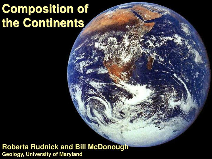 composition of the continents