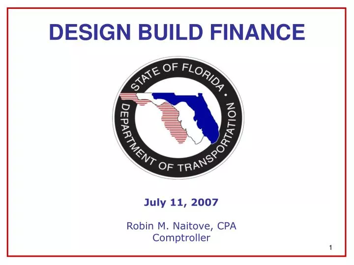 design build finance