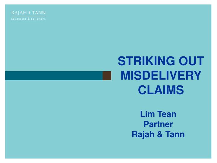 striking out misdelivery claims