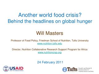 Another world food crisis? Behind the headlines on global hunger