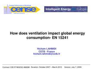 How does ventilation impact global energy consumption- EN 15241
