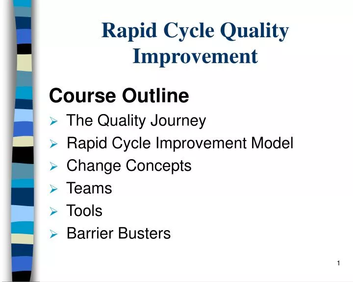 rapid cycle quality improvement