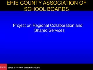 ERIE COUNTY ASSOCIATION OF SCHOOL BOARDS
