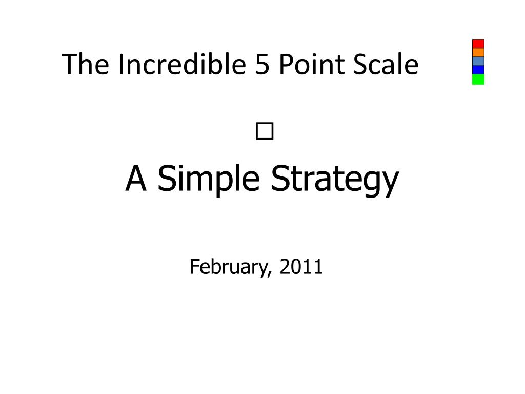 PPT - The Incredible 5 Point Scale PowerPoint Presentation, free ...