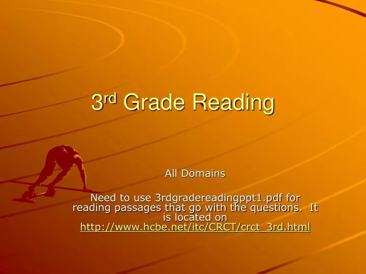 3 rd grade reading