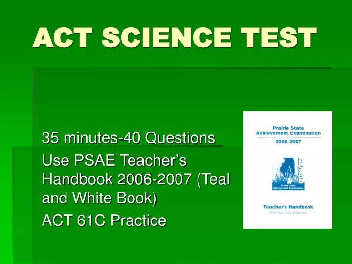 act science test