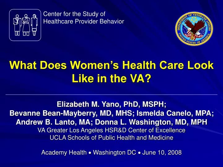 what does women s health care look like in the va