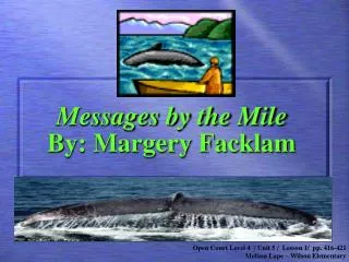 Messages by the Mile By: Margery Facklam