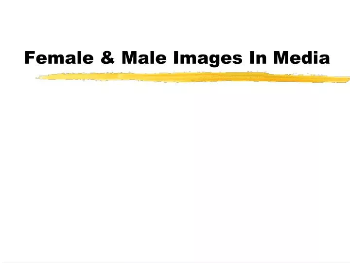 female male images in media
