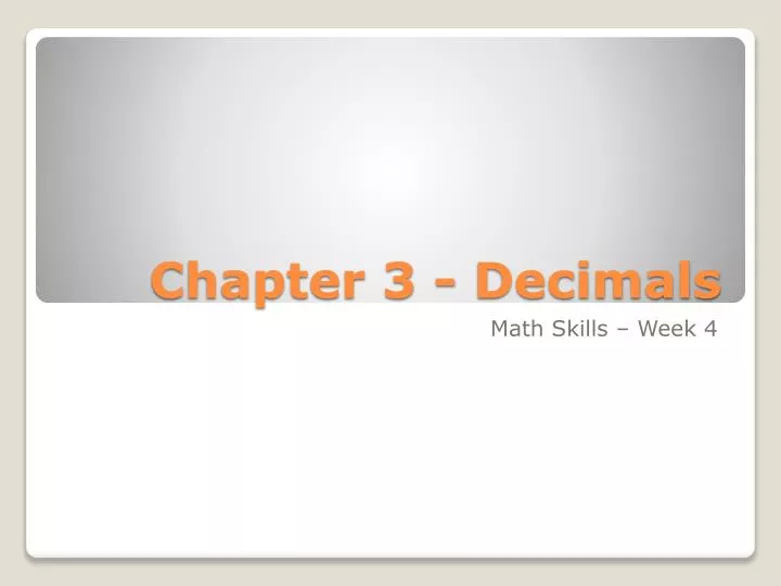 chapter 3 decimals