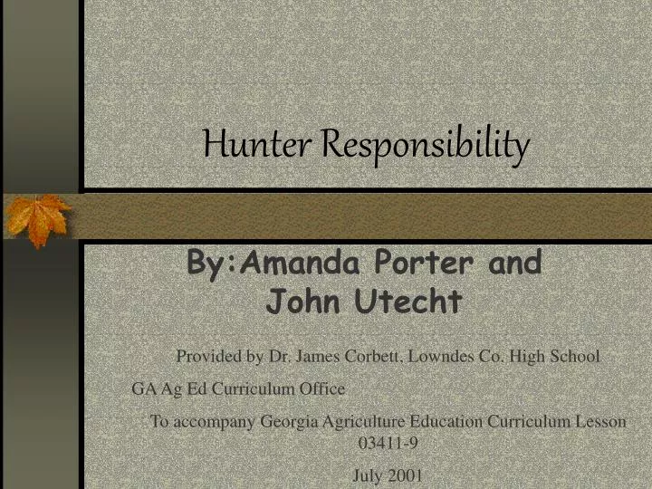 hunter responsibility