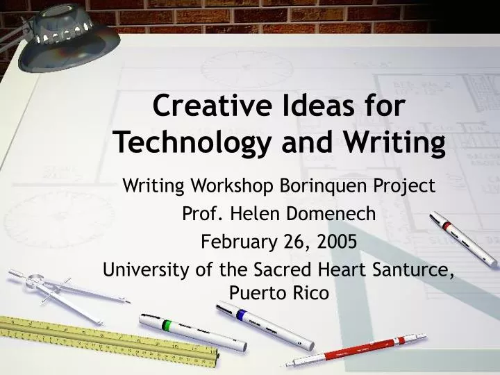 creative ideas for technology and writing