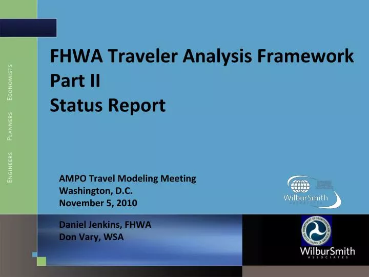 fhwa traveler analysis framework part ii status report