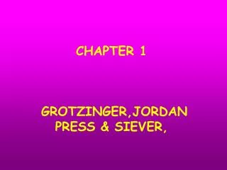 CHAPTER 1 GROTZINGER,JORDAN PRESS &amp; SIEVER,