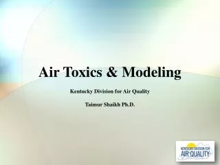 Air Toxics &amp; Modeling