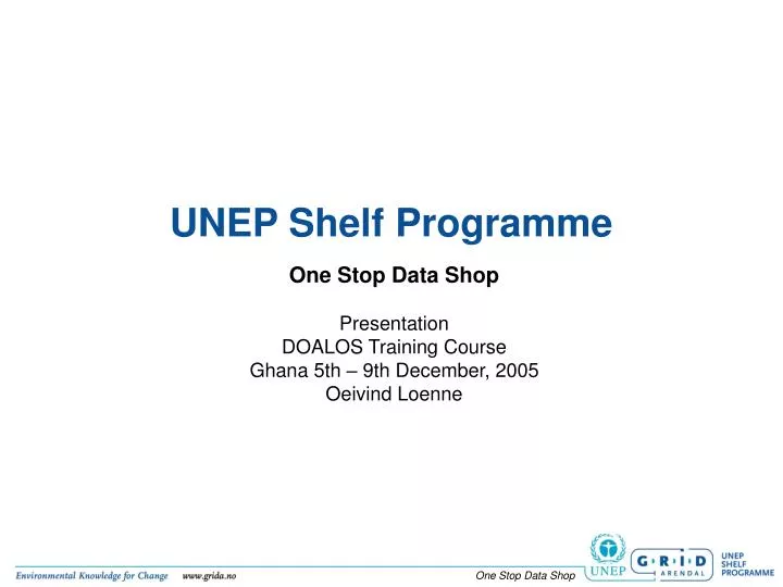 unep shelf programme