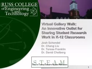 Virtual Gallery Walk: An Innovative Outlet for Sharing Student Research Work in K-12 Classrooms