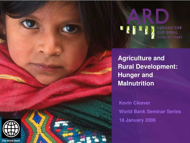agriculture and rural development hunger and malnutrition