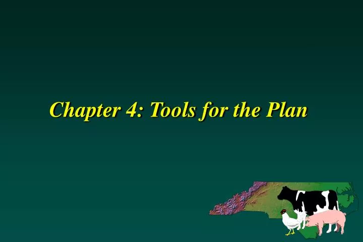 chapter 4 tools for the plan