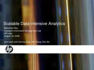 Scalable Data-intensive Analytics