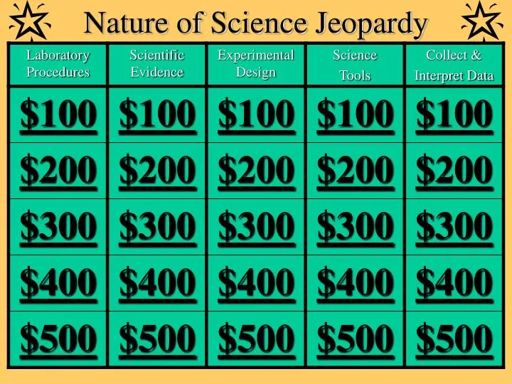 nature of science jeopardy
