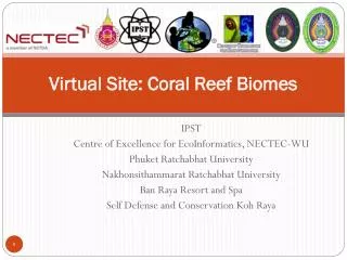 Virtual Site: Coral Reef Biomes