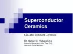 Superconductor Ceramics - slide 1