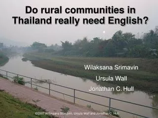 Do rural communities in Thailand really need English?