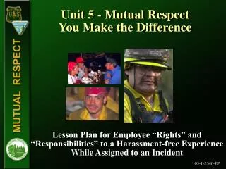 Unit 5 - Mutual Respect You Make the Difference