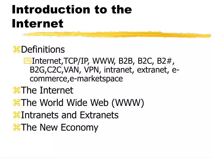 introduction to the internet