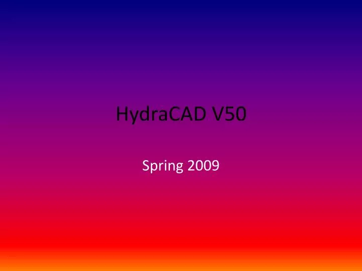 hydracad v50