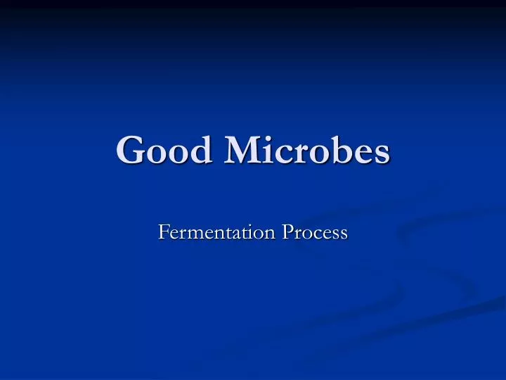 good microbes