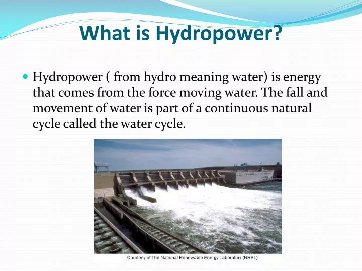 what is hydropower