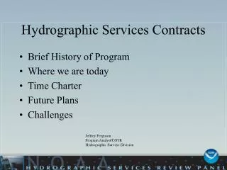 Hydrographic Services Contracts