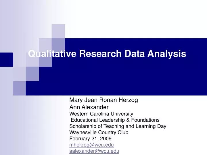 qualitative research data analysis