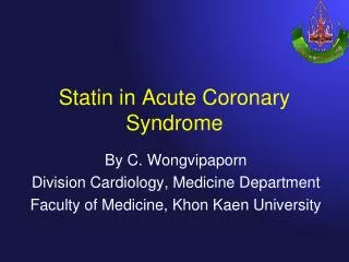 Statin in Acute Coronary Syndrome