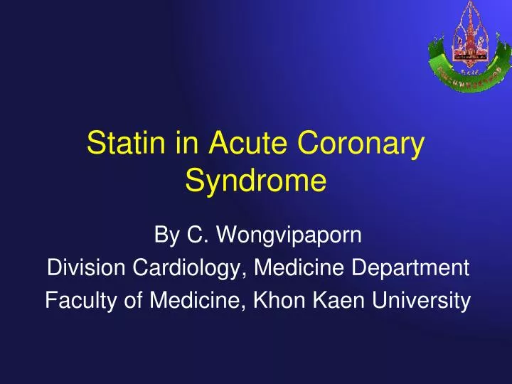 statin in acute coronary syndrome