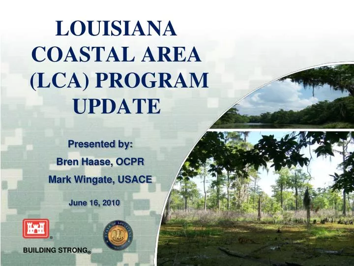 louisiana coastal area lca program update