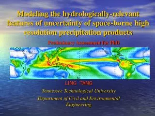 Modeling the hydrologically-relevant features of uncertainty of space-borne high resolution precipitation products